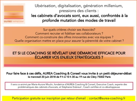 Et si le coaching se révélait être une démarche efficace pour éclairer les enjeux stratégiques des cabinets d'Avocats ?